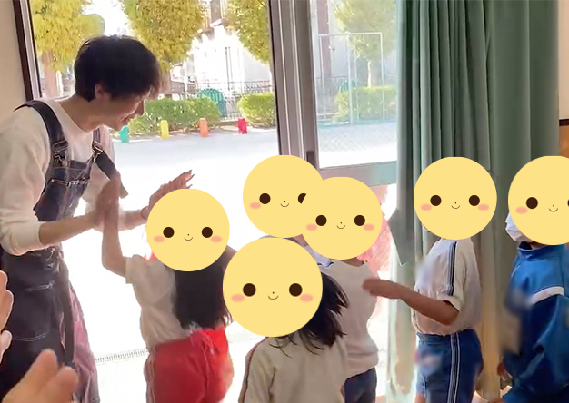 絵本作家 祐彩(ゆうせい)の幼稚園での絵本読み聞かせとワークショップ