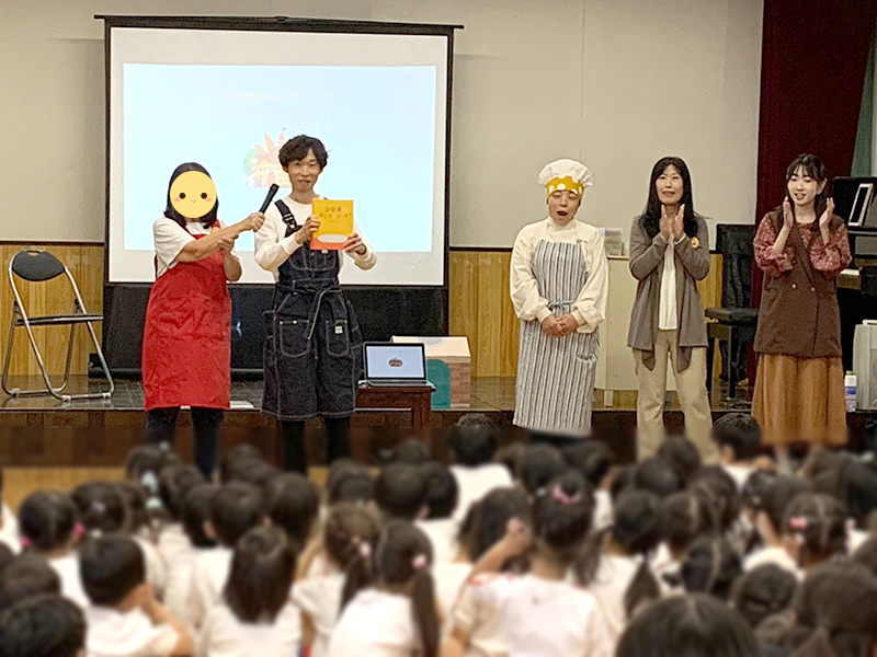 絵本作家 祐彩(ゆうせい)の幼稚園での絵本読み聞かせとワークショップ