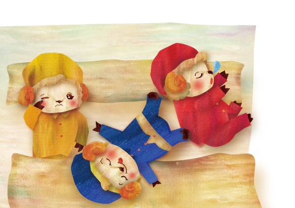 絵本作家・画家　祐彩のひつじイラスト