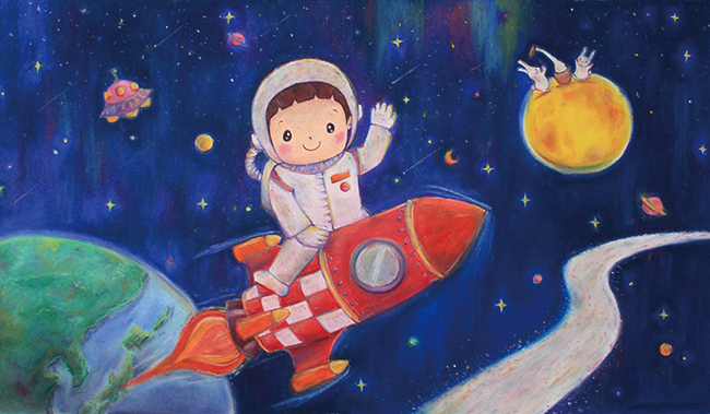 NHKおかあさんといっしょ「あしたのあしたのまたあした」絵本作家・画家　祐彩のイラスト