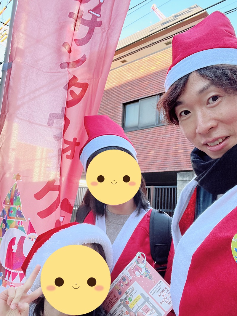 人気絵本のおすすめ読み聞かせ絵本作家祐彩（ゆうせい）・イラストレーターのチャリティイベントサンタウォーク