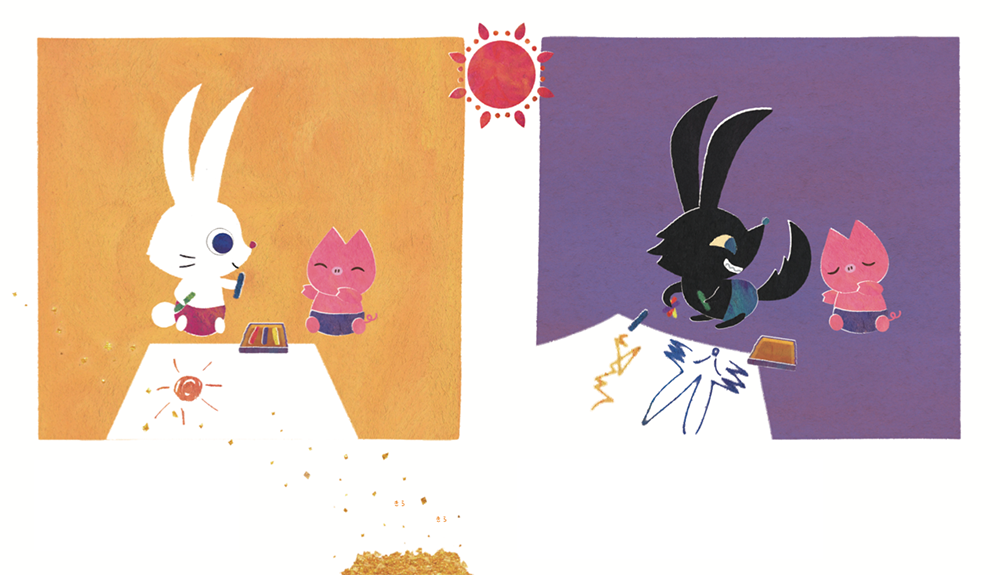 おすすめ絵本読み聞かせイベント『ライブ絵本ルーミーパーク』の絵本「ハレとアメのきらきらあつめっこ」by 絵本作家 祐彩（ゆうせい）